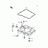 Схема вузла: Oil pan для Kawasaki ZX400 ZXR400