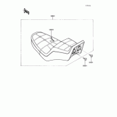 Схема вузла: Сидіння для Kawasaki VN750 Vulcan 750