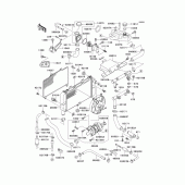 Схема вузла: Радіатор (1/2) для Kawasaki ZX600 ZZ-R600