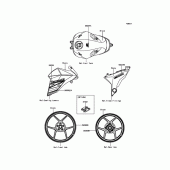 Схема вузла: Decals(Ebony) для Kawasaki ZR800 Z800
