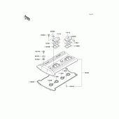 Схема узла: Клапанная крышка для Kawasaki ZG1000 1000GTR