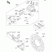 Схема вузла: Заднє гальмо для Kawasaki VN1600 VN1600 Mean Streak