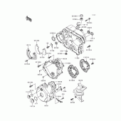 Схема вузла: Engine cover(s) для Kawasaki KL650