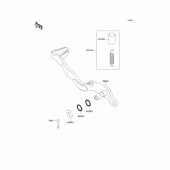 Схема узла: Лапка тормоза для Kawasaki KLX250 KLX250