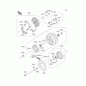 Схема вузла: Заднє колесо & Привідний ланцюг для Kawasaki EN500 Vulcan 500 LTD