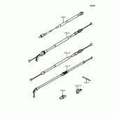 Схема узла: Тросики для Kawasaki ZX900 GPZ900R