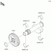 Схема вузла: Balancer для Kawasaki EJ650 W650