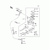 Схема вузла: Clutch master cylinder для Kawasaki ZR1100 Zephyr 1100