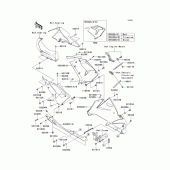 Схема узла: Нижний обтекатель для Kawasaki ZX1000 Ninja ZX-10R