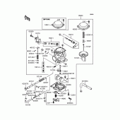Схема вузла: Карбюратор для Kawasaki VN400 Vulcan Classic