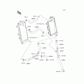 Схема узла: Water pipe для Kawasaki KLX450 KLX450R