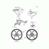 Схема вузла: Decals(White) для Kawasaki ER650 ER-6N