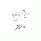Схема вузла: Decals(Yellow) для Kawasaki ER650 ER-6N