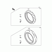 Схема узла: Шины для Kawasaki ZX1000 Ninja ZX-10RR