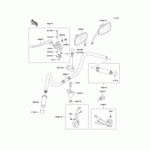 Схема вузла: Кермо (vn800-b2/b3/b4/b5) для Kawasaki VN800 Vulcan 800 Classic