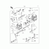 Схема узла: Карбюратор для Kawasaki KLE500