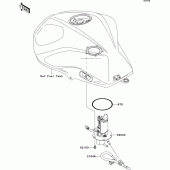 Схема вузла: Fuel pump для Kawasaki ZR750 Z750 ABS