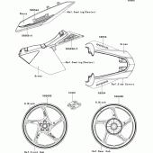 Схема вузла: Decals(green)(dbf) для Kawasaki ZR1000 Z1000