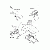 Схема вузла: Крило для Kawasaki VN250 Eliminator 250V