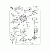 Схема вузла: Карбюратор (BN125-A3) для Kawasaki BN125 Eliminator