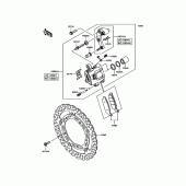 Схема узла: Передний тормоз для Kawasaki ER650 Z650 ABS