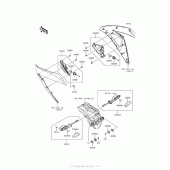 Схема узла: Поворотники для Kawasaki EX300 Ninja 300