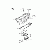 Схема вузла: Циліндр & Поршень для Kawasaki EX650 ER-6F