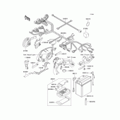 Схема вузла: Електроустаткування для Kawasaki ZX1100 Ninja ZX-11