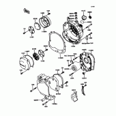 Схема узла: Engine cover(s) для Kawasaki ZX600 GPX600R