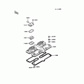 Схема вузла: Клапанна кришка для Kawasaki ZX600 GPX600R