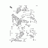 Схема вузла: Батарейний відсік для Kawasaki ZR400 Zephyr