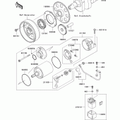 Схема вузла: Starter motor для Kawasaki ZR750 Z750
