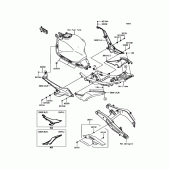 Схема вузла: Side Covers/Chain Cover для Kawasaki EX650 Ninja 650 ABS