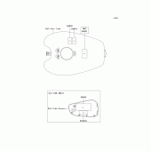 Схема вузла: Інформаційні наклейки для Kawasaki VN1500 VN1500 Mean Streak