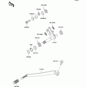 Схема вузла: Перемикач передач для Kawasaki EJ650 W650