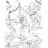 Схема узла: Радиатор (1/2) для Kawasaki ZX900 Ninja ZX-9R