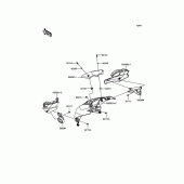 Схема вузла: Cowling(Upper) для Kawasaki ZR1000 Z1000 ABS
