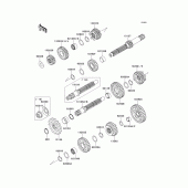 Схема узла: Трансмиссия для Kawasaki KLX125 KLX125