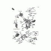 Схема узла: Рама для Kawasaki BR125 Z125 Pro