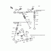 Схема вузла: Рокер & Клапан для Kawasaki VN400 Vulcan II
