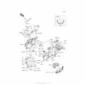 Схема узла: Облицовочные элементы для Kawasaki KL650 KLR650