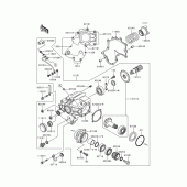 Схема узла: Front bevel gear(1/2) для Kawasaki VN1500 VN1500 Classic Tourer Fi