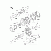 Схема вузла: Зчеплення для Kawasaki VN1500 Vulcan 1500 Classic FI