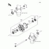 Схема узла: Переднее колесо для Kawasaki KX100