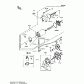 Схема вузла: Starter motor для Kawasaki ZX600 Ninja 600R