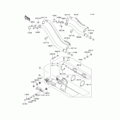Схема вузла: Вихлопна система (jkbvnka1 4a010964-) для Kawasaki VN1600 Vulcan 1600 Classic