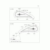 Схема вузла: Наклейки для Kawasaki VN2000 Vulcan 2000 Limited