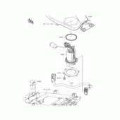 Схема вузла: Паливний насос для Kawasaki BR125 Z125 Pro