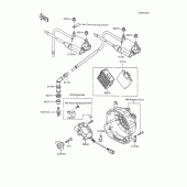 Схема вузла: Система запалювання для Kawasaki ZX600 GPX600R
