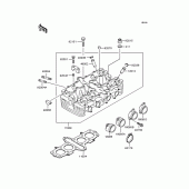 Схема вузла: Головка циліндра для Kawasaki ZR750 Zephyr